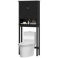 HOMCOM 3-Tier Over Toilet Storage Unit Washing Machine Cabinet Dryer Cabinet with Adjustable Shelf for Bathroom, Laundry