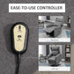 HOMCOM Wingback Lift Chair for Elderly, Power Chair Recliner with Footrest, Remote Control, Side Pockets, Grey