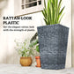 Outsunny Set of 3 Tall Plant Stand, Outdoor & Indoor Flower Pot Set for Front Door, Entryway, Patio and Deck, Brown