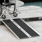 HOMCOM 2ft Wheelchair Ramp Scooter Mobility Non-Skid Layering Portable Foldable Aluminium