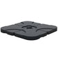 Outsunny 4 Pieces Umbrella Base Parasol Stand for Cantilever Umbrella Fill w/ Sand or Water Black