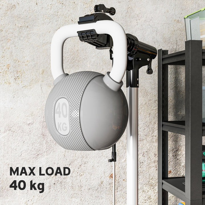 HOMCOM Bicycle Repair Stand Max 88 lbs, Bike Fixing Stand, Height Adjustable, Foldable and 360° Rotatable for Road Bike, Mountain Bike, E-Bike