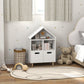 Qaba 3 Tier Kids Bookshelf with Two Drawers, for Bedroom, Kids Room, White