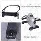 Soozier Portable Mini Pedal Exercise Bike Indoor Cycle Fitness Arm Leg w/ LCD Display, Silver