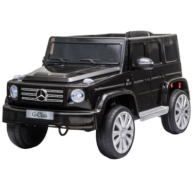 Aosom Mercedes Benz G500 Licensed 12V Kids Ride on Car with Remote Control, Music, Lights, MP3 for 37-96 months, Black