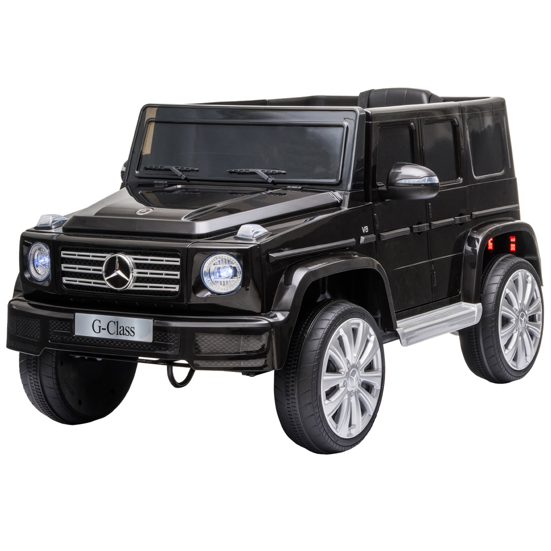 Aosom Mercedes Benz G500 Licensed 12V Kids Ride on Car with Remote Control, Music, Lights, MP3 for 37-96 months, Black
