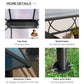 Outsunny 13' x 10' Polycarbonate Hardtop Gazebo Canopy, Outdoor Patio Gazebo with Aluminum Frame & Curtains, Dark Grey