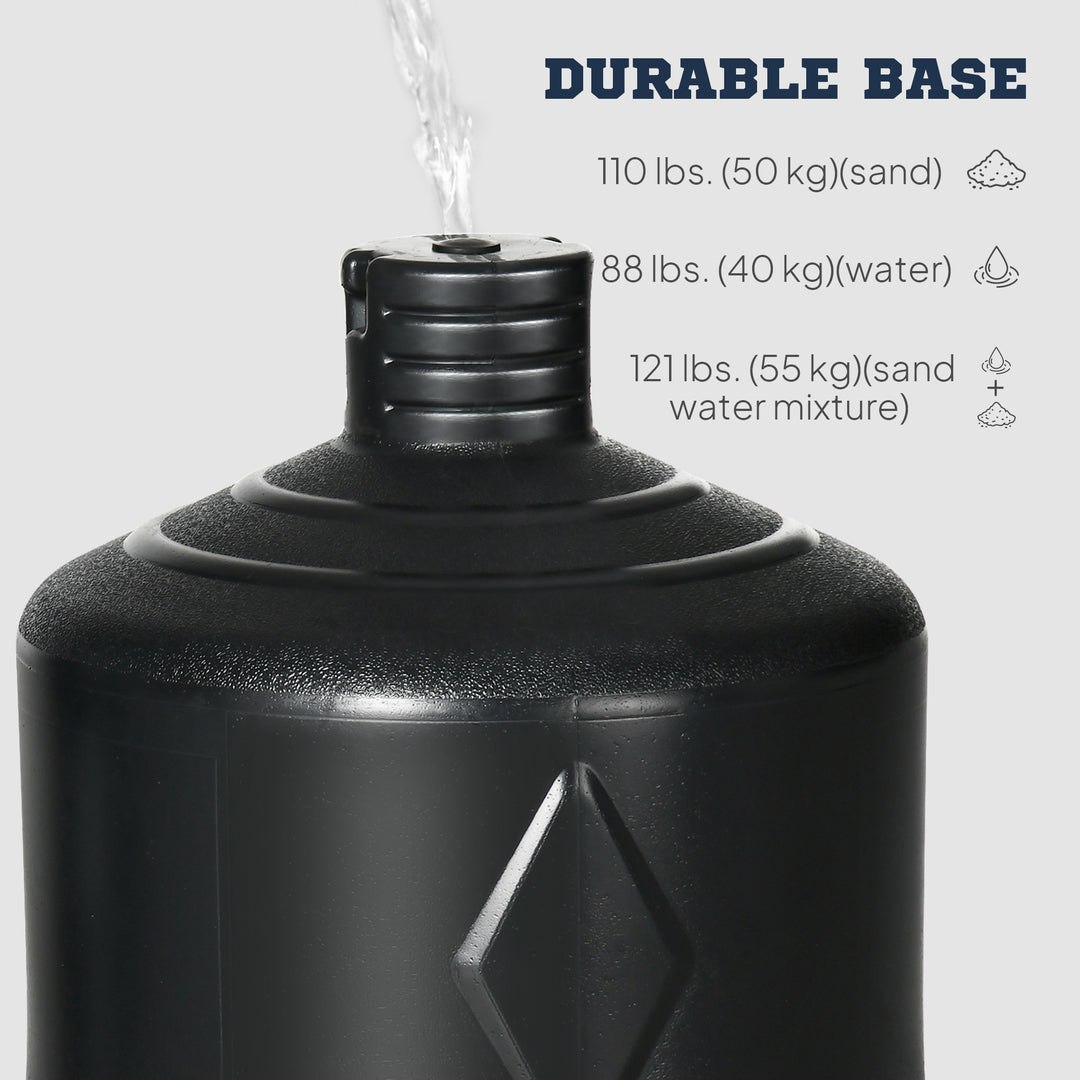 Soozier Free Standing Punching Bag, Height Adjustable Boxing Bag with Fillable Base, Pu-Wrapped for Youths Adults Fitness Training, Home Gym Use, Multi-colour