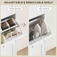 HOMCOM Modern Shoe Storage with 3 Flip Drawers and Adjustable Shelves, Shoe Cabinet Organizer for 18 Pairs of Shoes, White