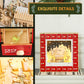 HOMCOM Wooden Christmas Advent Calendar, Lighted 24 Days Xmas Calendar House, Christmas Table Decoration with Countdown Drawers, Bible Characters, Battery Operated, Natural