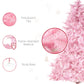 HOMCOM 5FT Artificial Christmas Tree Holiday Xmas Tree Decoration with Automatic Open for Home Party, Pink