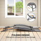 Outsunny Folding Chaise Lounge Chair Set of 2, Reclining Outdoor Lounge Chair Set with Quick Drying Pad Headrest Side Pocket, Tanning Chair Set for Beach Garden Pool, Light Grey