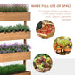 Outsunny 4-Tier Raised Garden Bed, Vertical Elevated Planter Rack with Non-woven Fabric, Wooden Raised Planter Boxes for Indoor and Outdoor