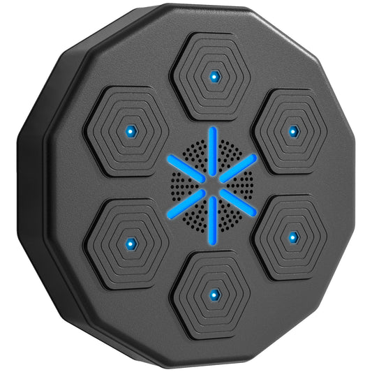 Soozier Music Boxing Machine with Gloves and Bluetooth Connection, Wall Mounted LED Light Smart Music Boxing Machine for Adults Punching Beat Training Stress Relief