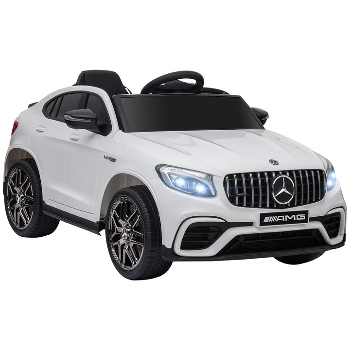 Aosom 12V/7AH Kids Ride on Car, Mercedes Benz AMG GLC63S Coupe, Electric Car with Remote Control, Handle, 2 Speed, with Music, Electric Light, Easy to Move, Red
