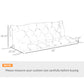 Outsunny 3 Seater Outdoor Seat Pads Bench Swing Chair Replacement Cushions Backrest for Patio Garden, Dark Grey