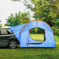 Outsunny 2000mm Waterproof SUV Tent, Car Tent with 3 Doors and Mesh Window, for 5-6 Person Camping Travel, Blue and Orange