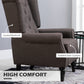 HOMCOM Fabric Accent Chair, Button Tufted Armchair, Upholstered Modern Living Room Chair, Wingback Chair with Wood Legs, Rolled Arms, Thick Padding for Bedroom, White