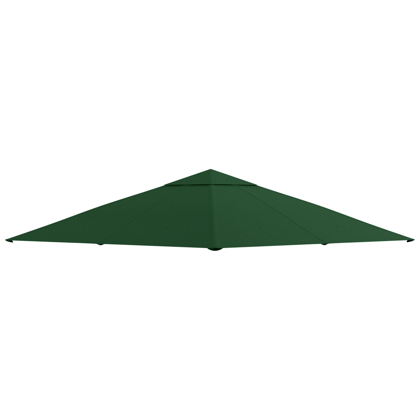 Outsunny 10' x 10' Square Gazebo Canopy Replacement UV Protected Top Cover Sun Shade Coffee