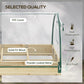 Outsunny 12 Pockets Raised Garden Bed with Greenhouse and Roll Up Windows for Vegetables, Flowers, 4' x 3' x 2', Natural Wood
