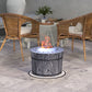 Outsunny Smokeless Fire Pit, Portable Camping Bonfire Stove with Mat for Backyard Patio Picnic, Magnesium Oxide, Black