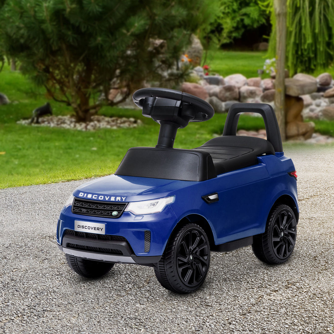 Qaba 2 in 1 6V Land Rover Licensed Electric Car for Kids, Sliding Car with Music Horn Headlights, for 18-60 Months White