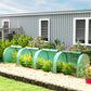 Outsunny Mini Tunnel Greenhouse with PE Cover Garden Green Grow Shed with Steel Frame Zipped Doors, Green