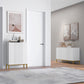 HOMCOM Sideboard Storage Cabinet with Adjustable Shelves, Soft-Close Doors, Kitchen Buffet Cabinet for Dining Room, White
