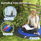 Qaba 39 inch Saucer Tree Swing Set for Kids with Adjustable Hanging Ropes for Outdoor, Backyard, Green