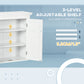 kleankin Bathroom Cabinet, Medicine Cabinet, Over Toilet Storage Cabinet with Adjustable Shelves for Entryway, Grey
