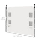 Outsunny Instant Canopy Sidewall with 4 Storage Bag for 10 x 10 ft Straight Leg Pop Up Canopies, 1 Pack Sidewall Only, White