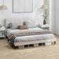HOMCOM Queen Size Bed Frame with Upholstered Headboard, Modern Platform Bed Frame with Wood Slats, 1100 lbs Capacity, Cream