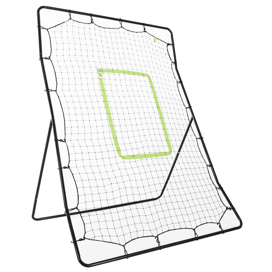 Soozier 4 x 5.7ft Volleyball Rebounder Net with Strike Zone, Baseball Lacrosse Training Net for Pitching and Fielding