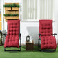 Outsunny Folding Garden Chairs Set of 2, Reclining Zero Gravity Chair, Sun Lounger with Cushion and Headrest, Wine Red