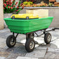 Outsunny Set of 4 Pneumatic Wheels, 10" Wheelbarrow Wheels Replacement for Barn Carts, Hose Carts, Garden Carts, Black