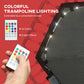 Soozier 45" Rebounder Trampoline for Adult, Quiet Bungee Rebounder with LED Lights Remote Control, Red