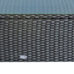 Outsunny Outdoor PE Rattan Wicker Table, Patio Garden Side Table w/Glass Top for Patio, Balcony, Mixed Grey