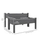 Outsunny 2 Tiers Wood Plant Raised Bed Flower Vegetable Herb Grow Box Stand Garden  Step Planter Stand Free Combination Natural