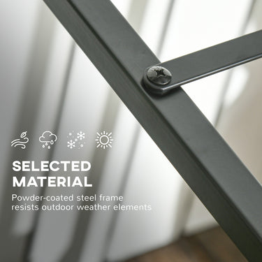 Outsunny Firewood Rack, Log Holder for Fireplace, Outdoor Indoor Wood Storage Stacker, 15.4" x 13.8" x 29.9", Black