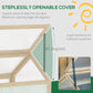 Outsunny Wooden Cold Frame Greenhouse Garden Portable Raised Planter with Openable Top for Indoor, Outdoor, Flowers, Vegetables, Plants, 35.5" x 20.5" x 19.5", Natural Wood