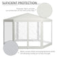 Outsunny Î¦13' Hexagon Party Tent Patio Gazebo Outdoor Activity Event Canopy Quick Sun Shelter Pavilion with Netting Mesh Sidewall Cream White