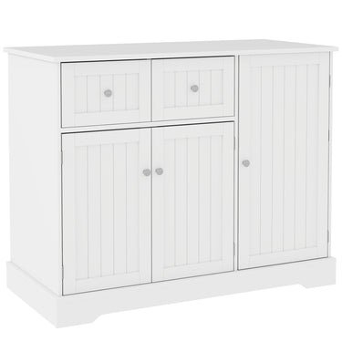 PawHut Cat Litter Box Enclosure with Drawer, Storage, Anti-tip Kit, for Living Room, Bedroom, White