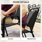 Outsunny Stackable Outdoor Dining Chairs Set of 4, for Patio, Balcony, Deck, Garden, Black