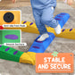 Outsunny 8pcs Balance Beam for Kids, 4 Sensory Pads and 4 Beams with Non-slip Surface & Bottom, Stackable Stepping Stones Kids for Boys Girls 3-6 Years, Multicoloured