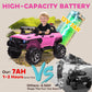 Aosom Kids Ride-On Car 12V RC 2-Seater Police Truck Electric Car For Kids with Full LED Lights, MP3, Parental Remote Control (White)