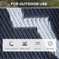 Outsunny 9'x12' Reversible Outdoor RV Rug, Patio Floor Mat, Plastic Straw Rug for Backyard, Deck, Beach, Camping, Black