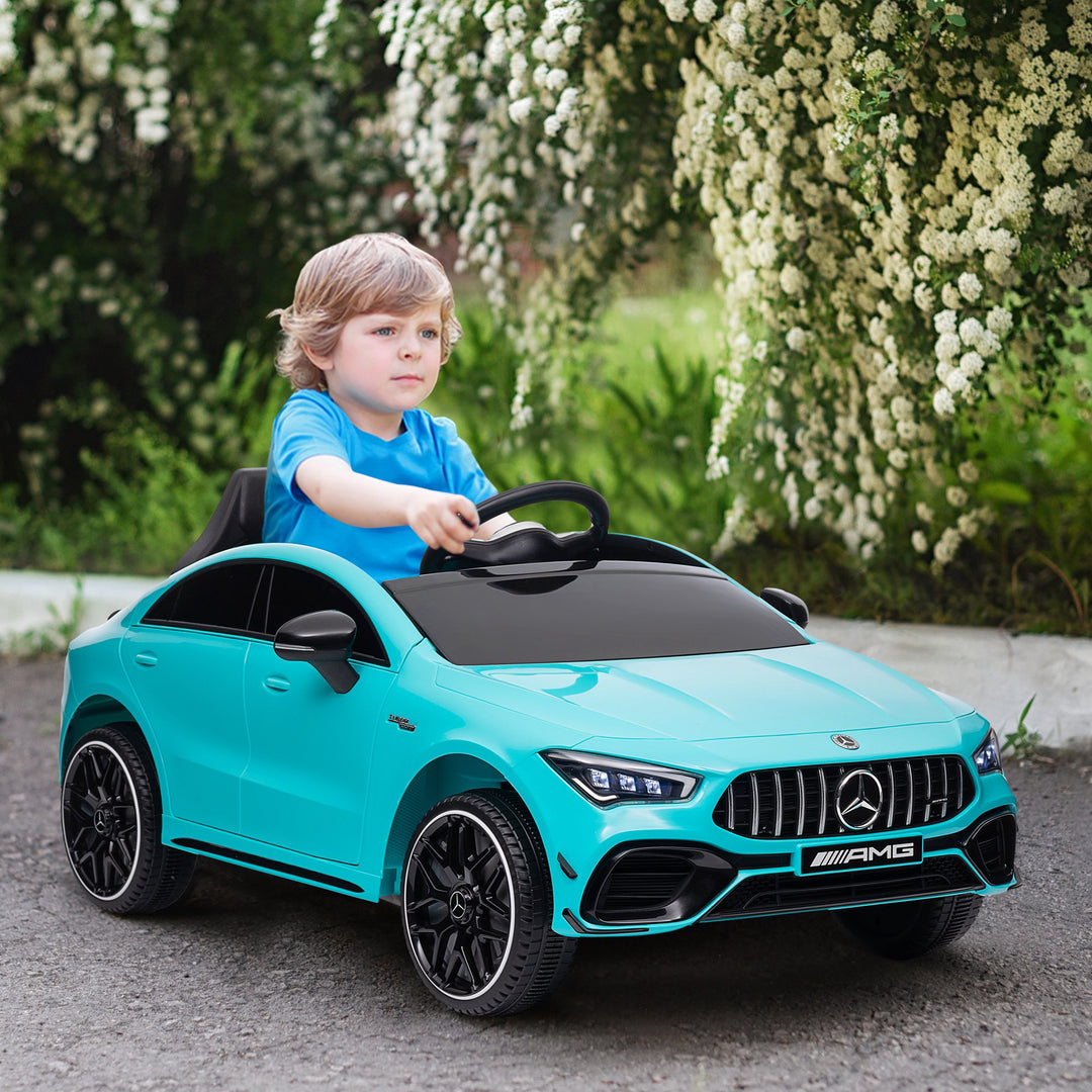 Qaba Mercedes-Benz AMG Licensed 12V Ride on Car, Kids Electric Car with Remote Control, Spring Suspension, LED Lights, Red