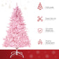 HOMCOM 5FT Artificial Christmas Tree Holiday Xmas Tree Decoration with Automatic Open for Home Party, Pink