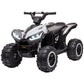 Aosom Kids 4 Wheeler Quad with Music, Headlights, High & Low Speed, Kids ATV for 3-5 Years Old Boys & Girl, Yellow