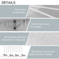 Outsunny 20' x 10' Folding Pop Up Canopy Tent with Sidewalls,  Windows, Weight Bags and Carrying Bag, White